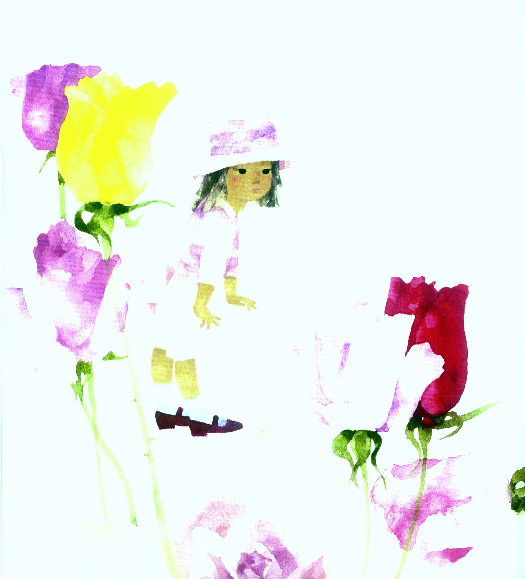 日本插画家岩崎千弘绘窗边的小豆豆