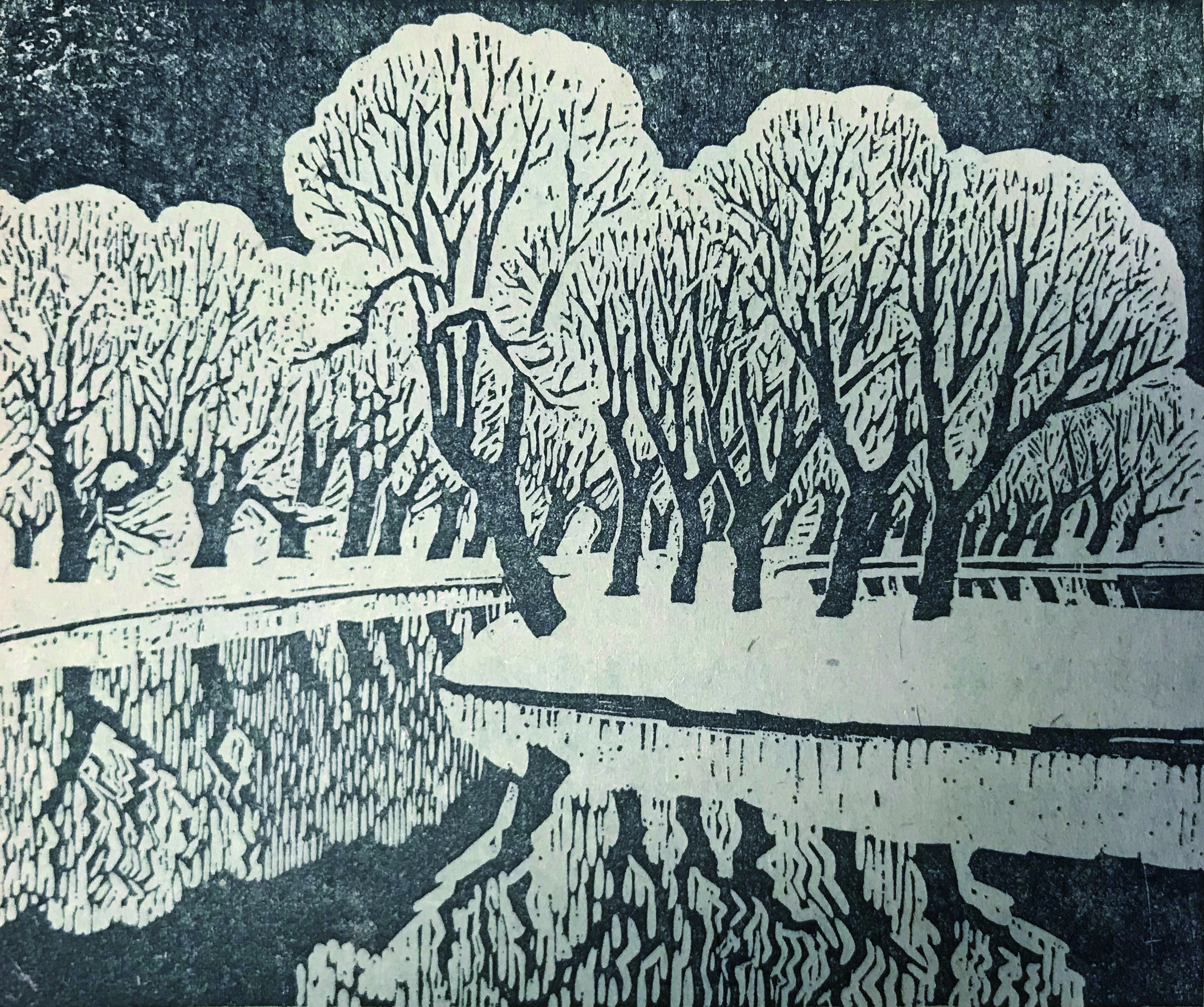 瑞雪(木刻) 古元 作